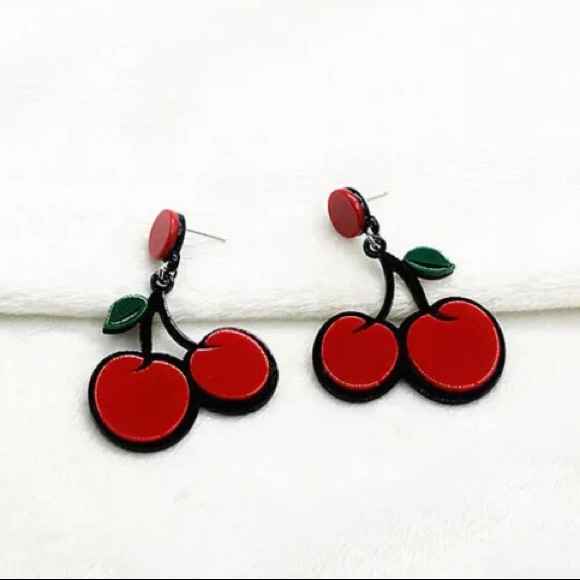 Acrylic Fruit Statement Earrings - Picture 8 of 8